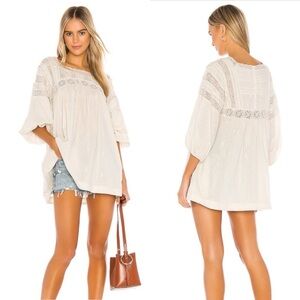 Free People Azalea‎ Lace Tunic in Ivory